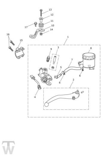 Hauptbremszylinder vorn - Scrambler 1200 XC