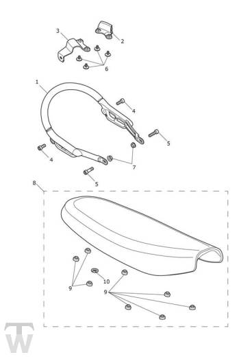 Sitz - Scrambler 1200 XE bis FIN AC8498