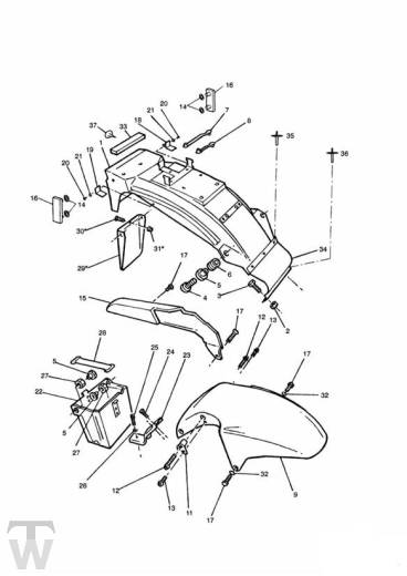 Kotflügel - Trident