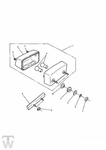 Heckleuchte bis FIN055071 - Trident