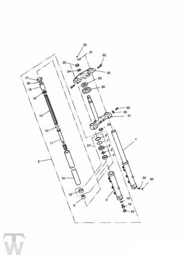 Telegabel bis FIN044301 - Trident