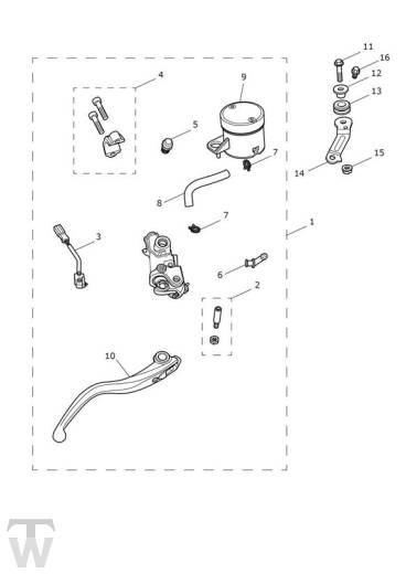 Master Cylinder Assy front - Street Triple 765 RS