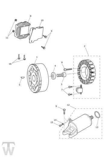 Anlasser Lichtmschine - Street Triple 765 S