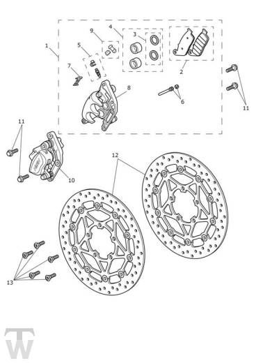 Bremse vorn - Street Triple 765 S