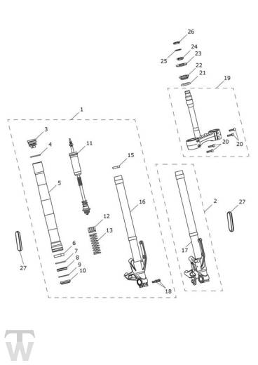 Front Suspension Low Version - Street Triple 765 R