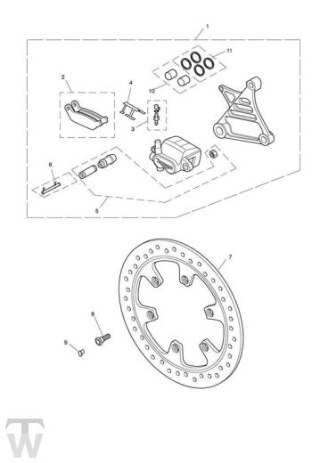 Bremse hinten - Rocket III