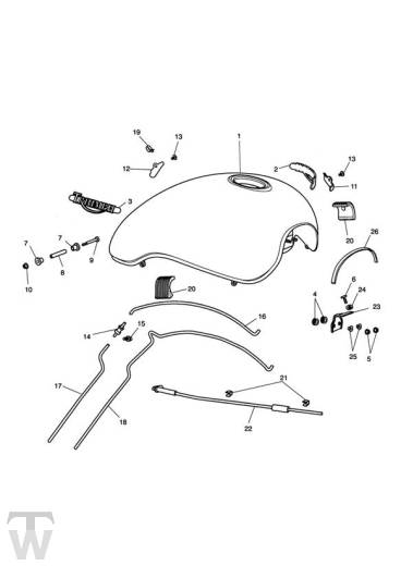 Fueltank - Rocket III Classic