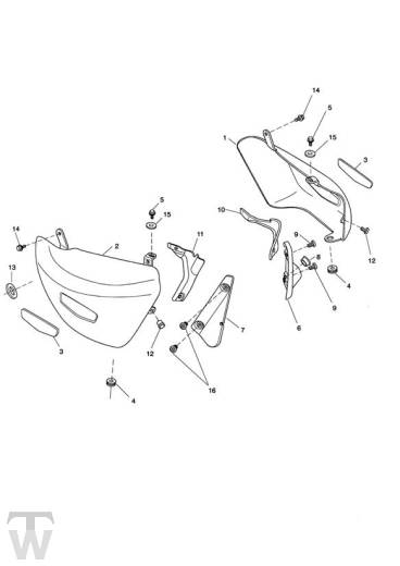 Seitenverkleidung - Rocket III Roadster