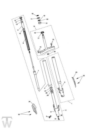 Telegabel RIII Roadster & X - Rocket III Roadster