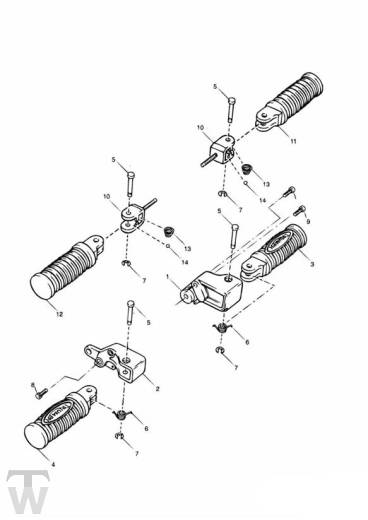 Footrests - Legend TT