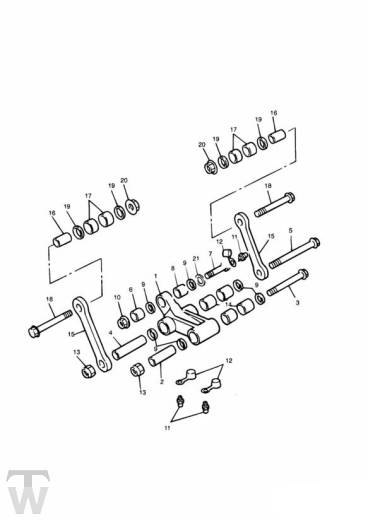 Rear Suspension Linkage - Legend TT