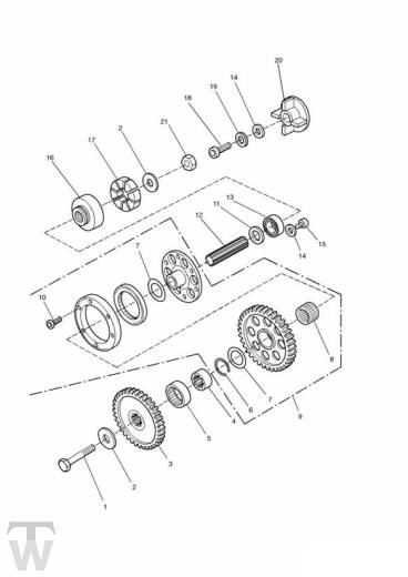 Anlasserfreilauf - Legend TT