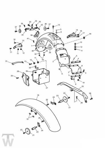 Kotflügel - Legend TT