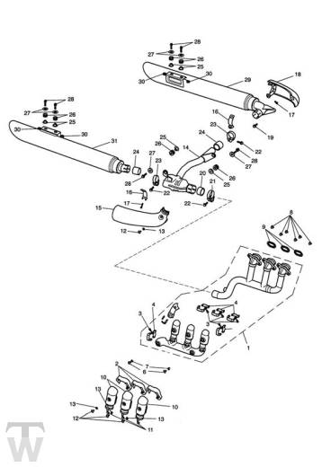 Auspuff - Rocket III Touring