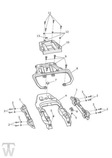 Fairing Rear Luggage Rack - Explorer XCx