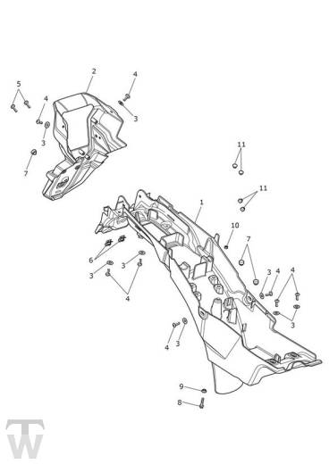 Mudguard rear - Explorer XRx