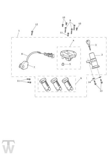 Lockset Ignition - Tiger Explorer XC