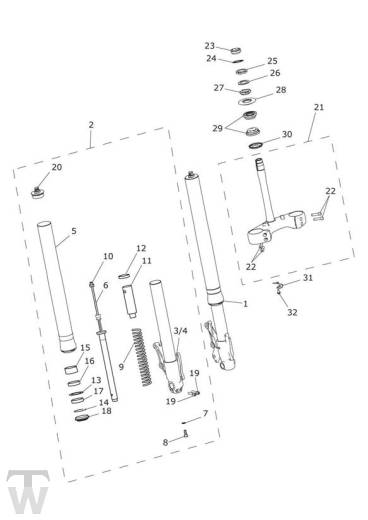 Front Suspension - Tiger Explorer XC