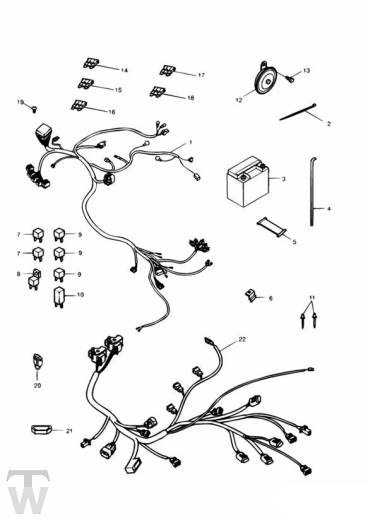 Hauptkabelbaum Elektrik - Daytona T595 (955)