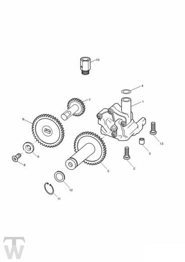 Ölpumpe Schmierung - Daytona T595 (955)