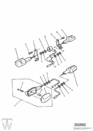 Blinker 900ccm - Speed Triple Vergaser