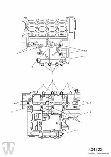 Motorgehäuse Schrauben - TT600