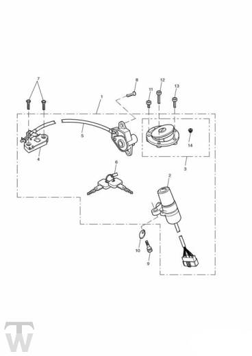 Lockset Ignition - TT600