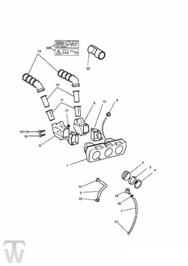 Luftfilterkasten 4Zylinder - Trophy bis Fin29155