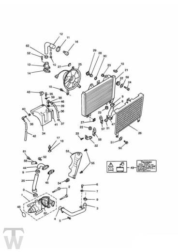 Kühlung 4Zylinder - Trophy bis Fin29155
