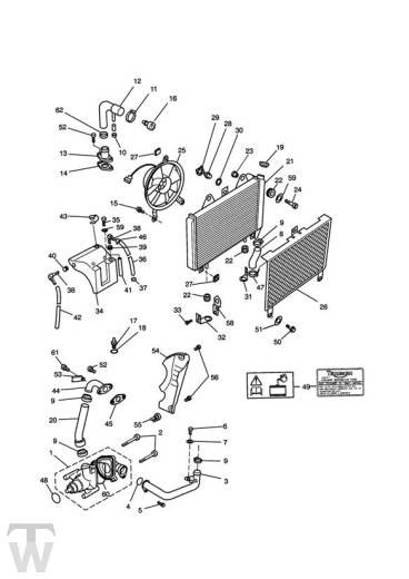 Kühlung 3Zylinder - Trophy bis Fin29155