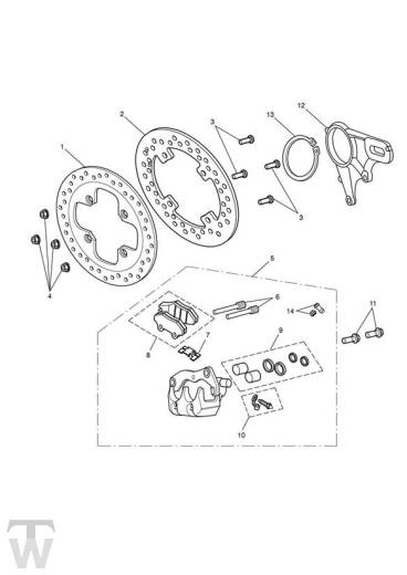 Breakdisc rear - Speed Triple 1050 from VIN461332