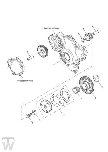 Anlasserfreilauf ab Motor 491324 - Speed Triple 1050 ab FIN461332