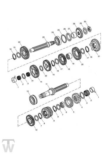 Getriebe bis Motor 539022 - Speed Triple 1050 ab FIN461332