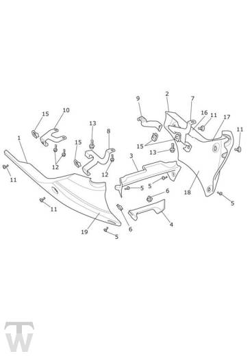 Motorspoiler - Speed Triple 1050 ab FIN461332