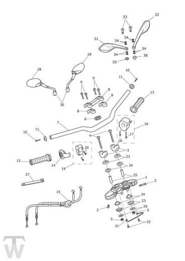 Handlebar Switch - Speed Triple 1050 from VIN461332