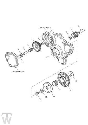 Anlasserfreilauf bis Motor 491323 - Sprint ST 1050