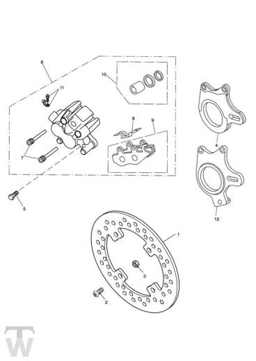 Bremse hinten - Sprint ST 1050