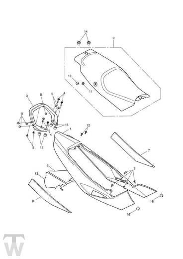 Heckverkleidung - Sprint ST 1050