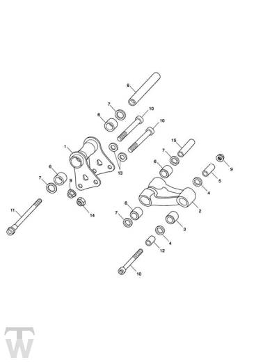 Rear Suspension Linkage - Sprint ST 1050