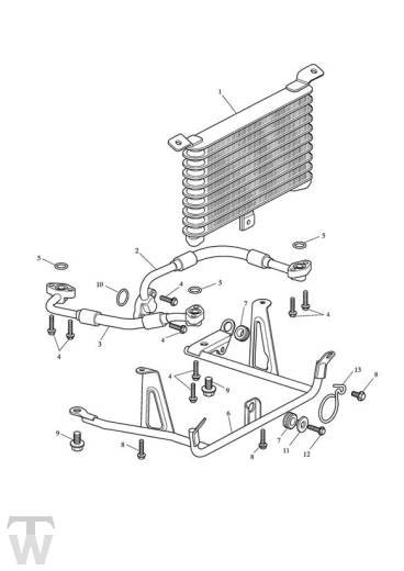 Ölkühler bis Motor 267609 - Sprint ST 1050