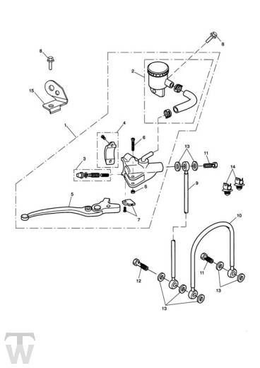 Hauptbremszylinder vorn - Sprint ST 1050