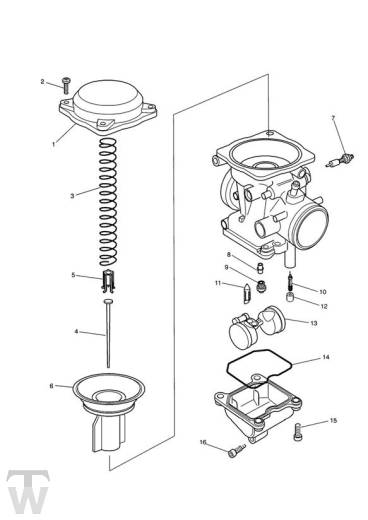 Vergaserteile Keihin - T400