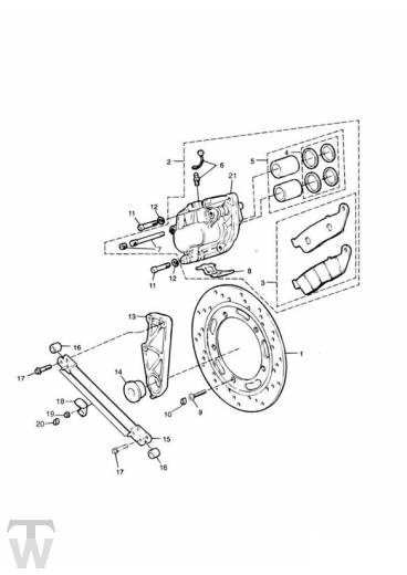 Bremse hinten - Adventurer bis FIN71698