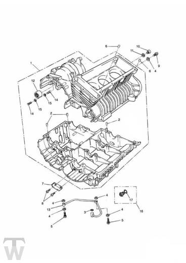 Motorgehäuse - Adventurer bis FIN71698