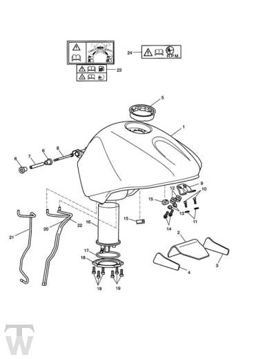 Benzintank - Daytona 675 bis FIN381274