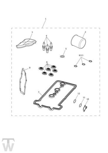 Servicekit - Daytona 675 bis FIN381274