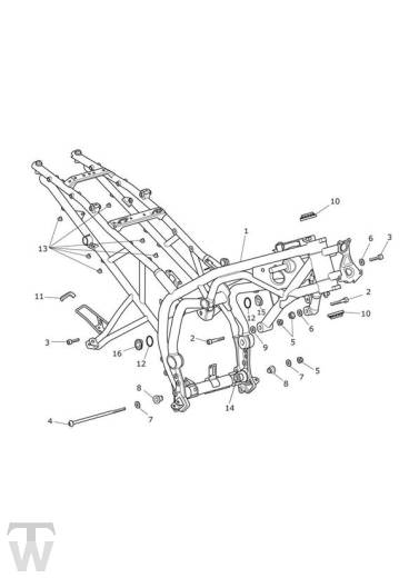 Main Frame Assembly - Tiger 800 XC