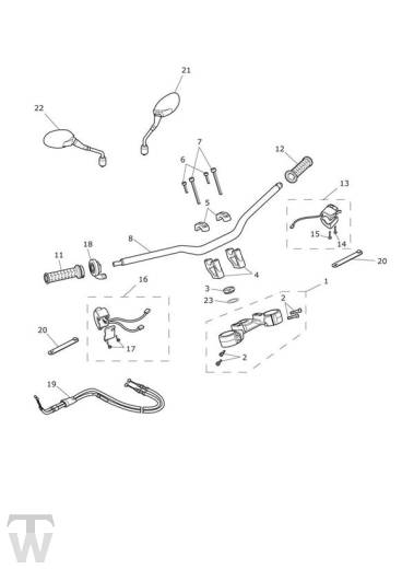 Handlebar Switch - Tiger 800 XC