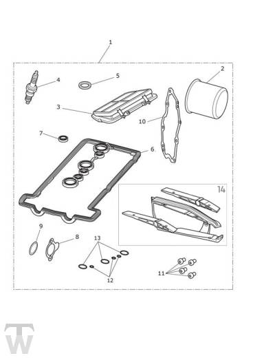 Servicekit - Tiger 800 XC