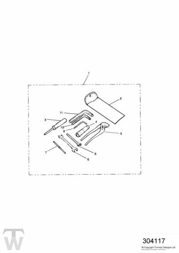 Bordwerkzeug - Tiger 955i Speiche